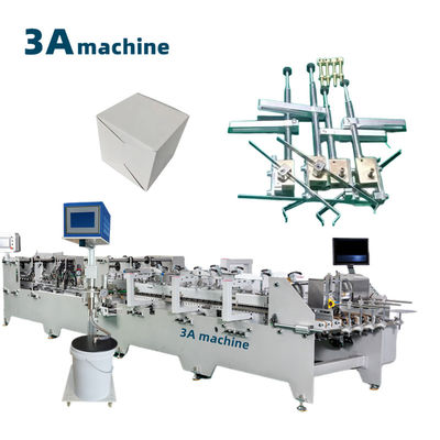 PLC controllato CQT 900YG-2 Pre-folded Bottom Lock Folder Gluer per carta Zhantian