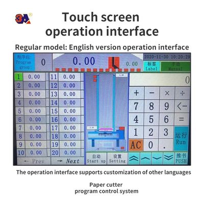 Macchina di taglio carta a controllo programmata 220V con capacità di taglio di 0,06 metri quadrati