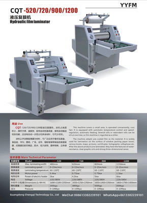 CQT-520 Semi-automatico sacchetto laminatore macchina di laminazione idraulica