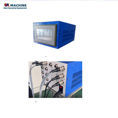 Sistema di distribuzione adesivo a fusione calda con doppia colla per applicazioni hardware di macchine