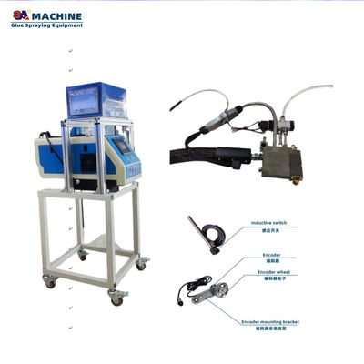 Sistema di distribuzione adesivo a fusione calda con doppia colla per applicazioni hardware di macchine