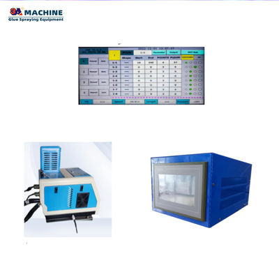 Sistema di distribuzione adesivo a fusione calda con doppia colla per applicazioni hardware di macchine