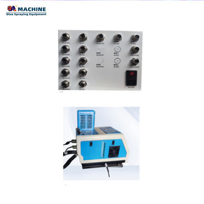 Sistema di distribuzione adesivo a fusione calda con doppia colla per applicazioni hardware di macchine