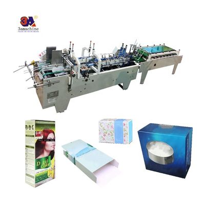 Video di ispezione in uscita fornito Mini Box Folder Gluer Machine per piccole scatole pieghevole