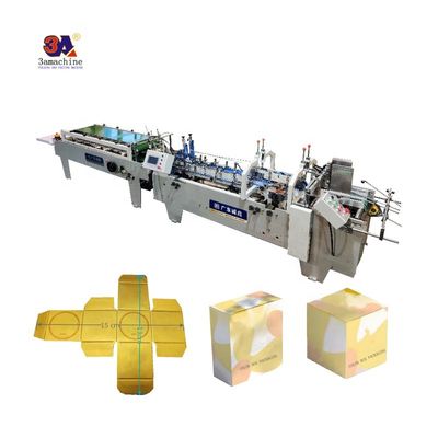Video di ispezione in uscita fornito Mini Box Folder Gluer Machine per piccole scatole pieghevole