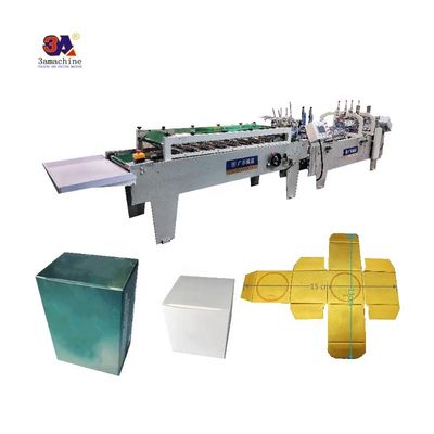 Video di ispezione in uscita fornito Mini Box Folder Gluer Machine per piccole scatole pieghevole