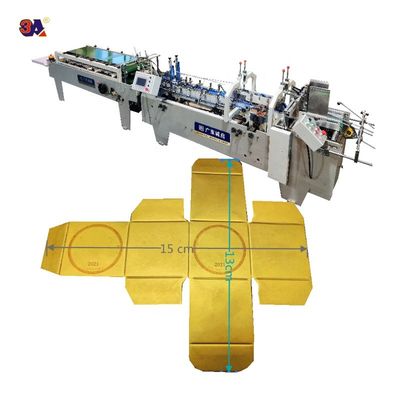 Video di ispezione in uscita fornito Mini Box Folder Gluer Machine per piccole scatole pieghevole