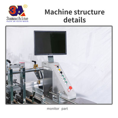 Long Lamp Box Automatic Folder Gluer con 12*0.9*1.3m Dimensione e facile utilizzo