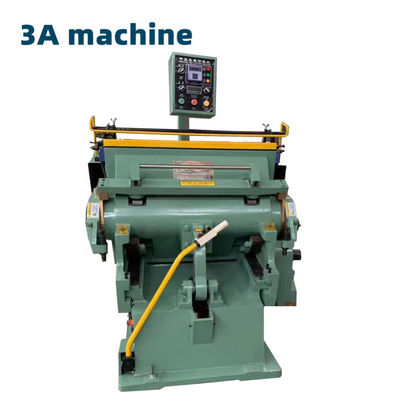 Macchina di taglio a stampo manuale CQT 750 per la creatura e la piegatura della carta in impianto di fabbricazione