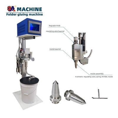 Dispensatore automatico di colla 90 kg Macchina di spruzzatura di colla per incollazione a freddo