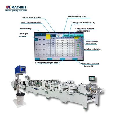 Advanced 3ACQ-2 Spray Cold Glue Systems Cold Gluing Machine Folder Gluer per corrugato