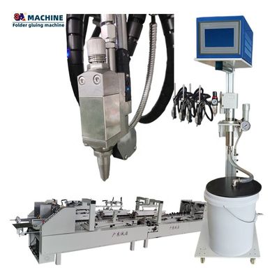 3ACQ4 Macchina automatica di incollaggio per cartelle con 6 canali e 4 pistole per colla fredda