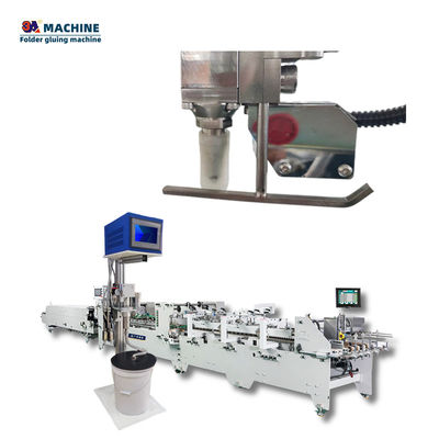 3ACQ4 Macchina automatica di incollaggio per cartelle con 6 canali e 4 pistole per colla fredda