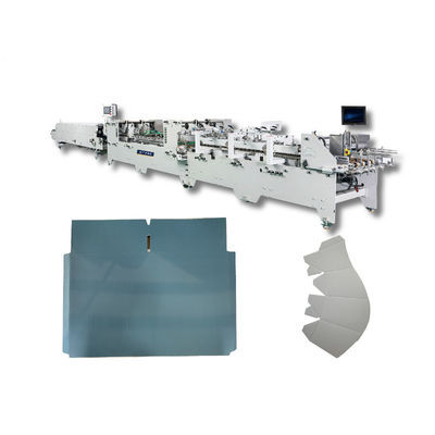 Larghezza massima del foglio 2 800 mm Bottom Folding Box Folder Gluer with Flexo-Printing
