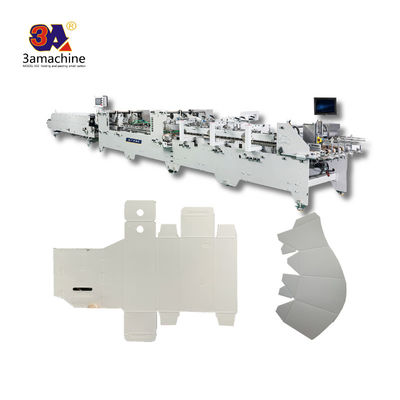Larghezza massima del foglio 2 800 mm Bottom Folding Box Folder Gluer with Flexo-Printing
