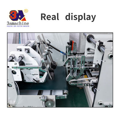 Larghezza massima del foglio 2 800 mm Bottom Folding Box Folder Gluer with Flexo-Printing