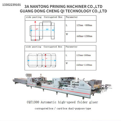 PLC controllato CQT1300 Colla a velocita' automatica per cartoni ondulati e cartoni