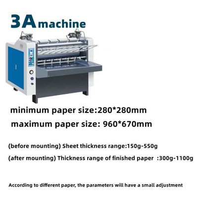 Laminazione CQT/1000 laminatore semiautomatico a foglio di cartone 150g 150g 500g 500g