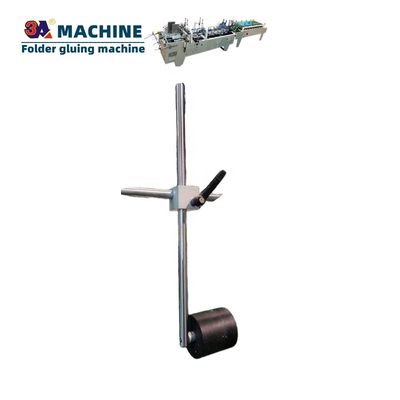 Macchina di incollaggio a scatola azionata elettricamente Ruota per cartellone della scatola di incollaggio Gluer cintura pieghevole