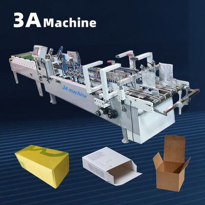 Materiale di carta Mini scatola automatica pieghevole Macchina di incollaggio Scatola dispiegata Dimensione 70mm-400mm