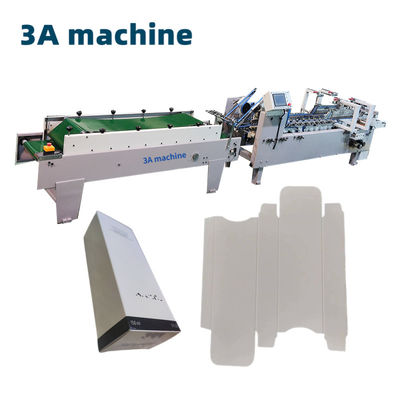 3A PLC Auto Lock Bottom Folder Machine incollata per la produzione di cartelle di presentazione