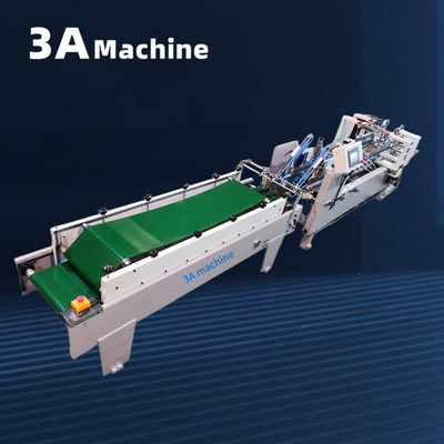 3A PLC Auto Lock Bottom Folder Machine incollata per la produzione di cartelle di presentazione