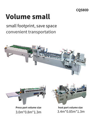 250 m/min Velocità 3ACQ*580 Edg Gluer Folder Glue Machine Paper Box Making Machine