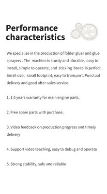 6*1*1.35M Dimensione Macchina semiautomatica per incollare carta su carta a 230 m/min