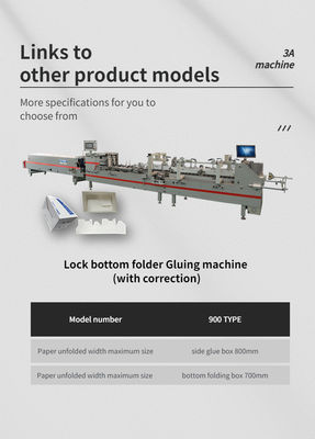 6*1*1.35M Macchina semiautomatica per la collazione di cartoni per cartoni 130 mm-500 mm