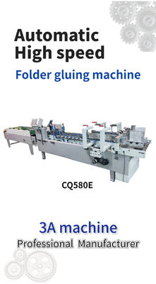 Mini PLC controllata Folder Gluer Machine per piccole scatole piegatura e soluzioni di colla
