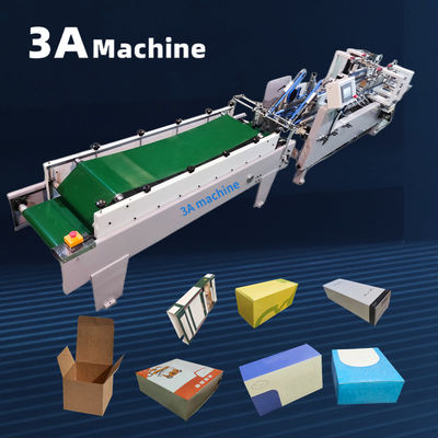 Presentazione Macchina di incollaggio per cartelle 1300KG Peso e feedback video per la realizzazione di scatole