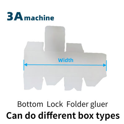 800 mm Max Size Automatic Bottom Lock Folding Glue Machine per macchine per la fabbricazione di scatole
