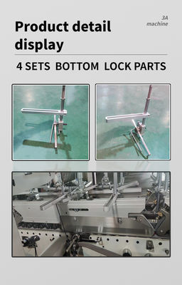 AS-800 Automatic Bottom Lock Paper Folding Machine Folder Gluer Facile da mantenere