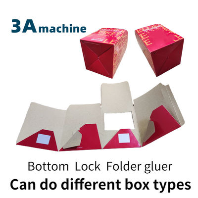 800 mm Max Size Automatic Bottom Lock Folder and Gluer Machine per cartone da 250 g a 650 g