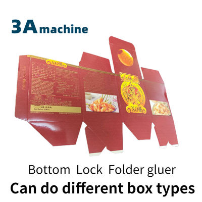 SHH 800AG-2 Blocco automatico di fondo Flexo Folder Gluer Perfetto per scatole pieghevoli di fondo