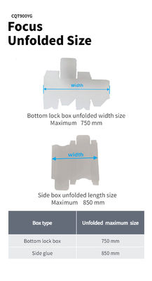 CQT-900YG-2 Pre-folded Bottom Lock Double Pieces Auto cartone ondulato Folder Gluer Machine