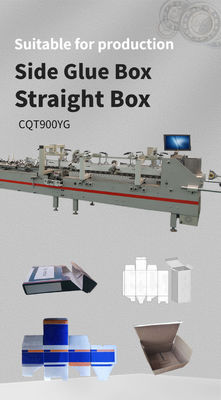 CQT-900YG-2 Pre-folded Bottom Lock Double Pieces Auto cartone ondulato Folder Gluer Machine