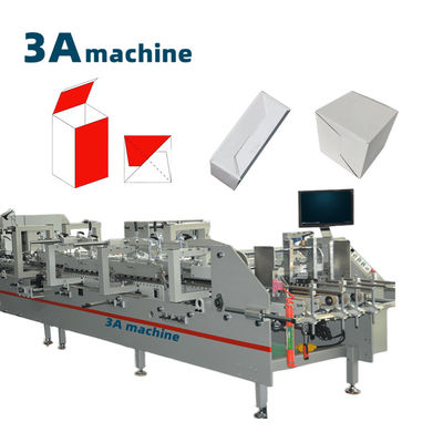 Dimensione del volume Lunghezza 9,9 m * Larghezza 1,2 m * Altezza 1,3 m Macchina di incollaggio per la fabbricazione di scatole di cartone