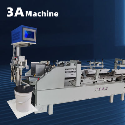 Macchina per incollare scatole con controllo PLC e larghezza massima della carta di 800 mm di colla a un solo lato