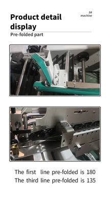 PLC controllato CQT 900YG-2 Pre-folded Bottom Lock Folder Gluer per carta Zhantian