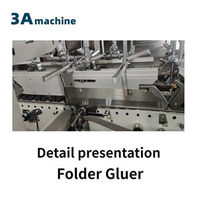CQT 650JYG Pre-folded Crash Lock Bottom Box Semi-Automatic Folder Gluer per colla fredda
