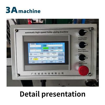 Velocità massima 300 metri/minuto 380V3P CQT 650JYG Crash Lock Bottom Box Folder-Gluer