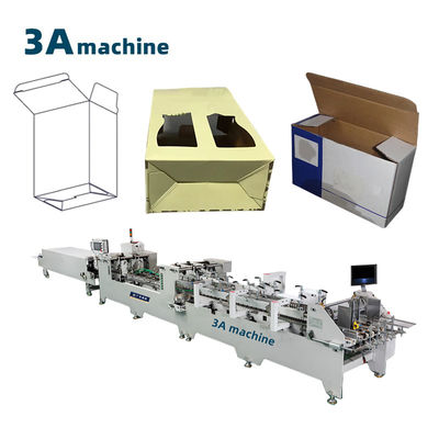 Materiale di carta 2 3 strati corrugati a doppio lucchetto Folding Bottom Gluing Machine 1100JGKW