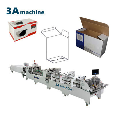 1100JGKW Casella di cartone Casella ondulata a doppio lucchetto Bottom Paper Pasting Glueing Machine