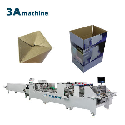 Macchina per colla a scatola ondulata per cartelle automatiche a doppia serratura e macchine per colla