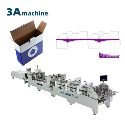Materiale di carta 2 3 strati corrugati 1100 JGKW Box Making Folder Gluer Machine