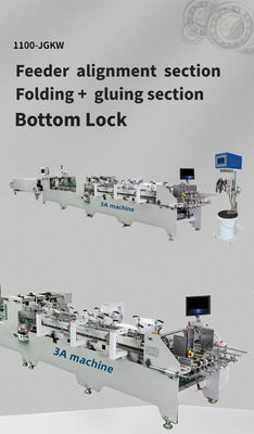 Materiale carta 1 Cartone 250g-650g Macchina di incollaggio a doppio blocco per scatole ondulate