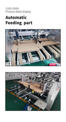 JGKW Velocità di lavoro 300 m/min Parti di adesivo a cartelle per la produzione di scatole di serratura