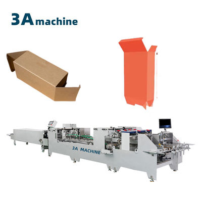 250g-650g Cartone a doppia serratura Bottom Box Folder Gluer Machine per parti di macchine per carta