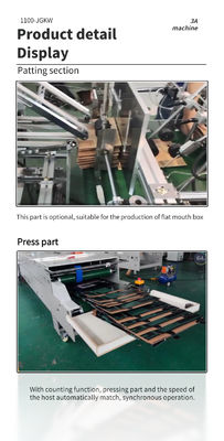 1100 JGKW Macchina di incollaggio per cartoni a doppio lucchetto per la produzione di scatole